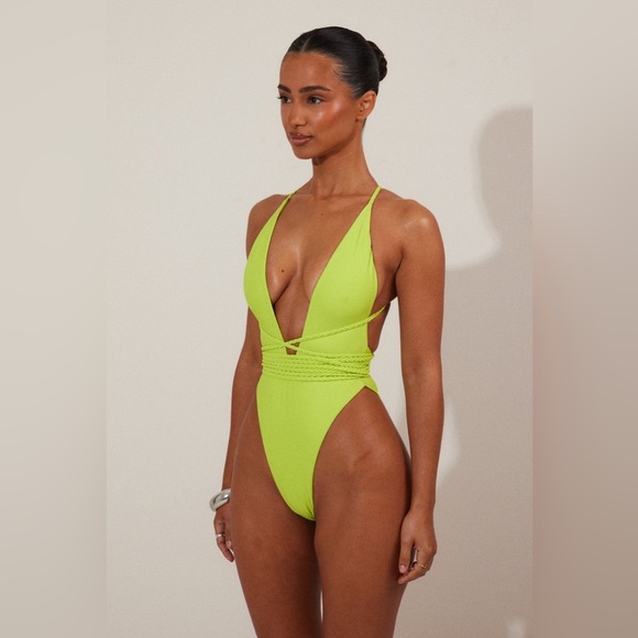 MARS THE LABEL fish tail swim Swimsuit green Size 10 - Picture 1 of 13